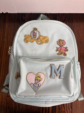 Stoney Clover Lane Pastel Blue Disney Patch Backpack